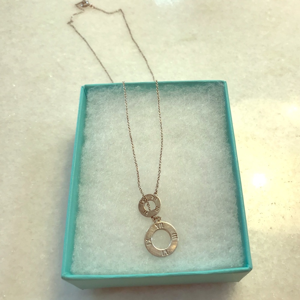 Tiffany atlas circle lariat necklace